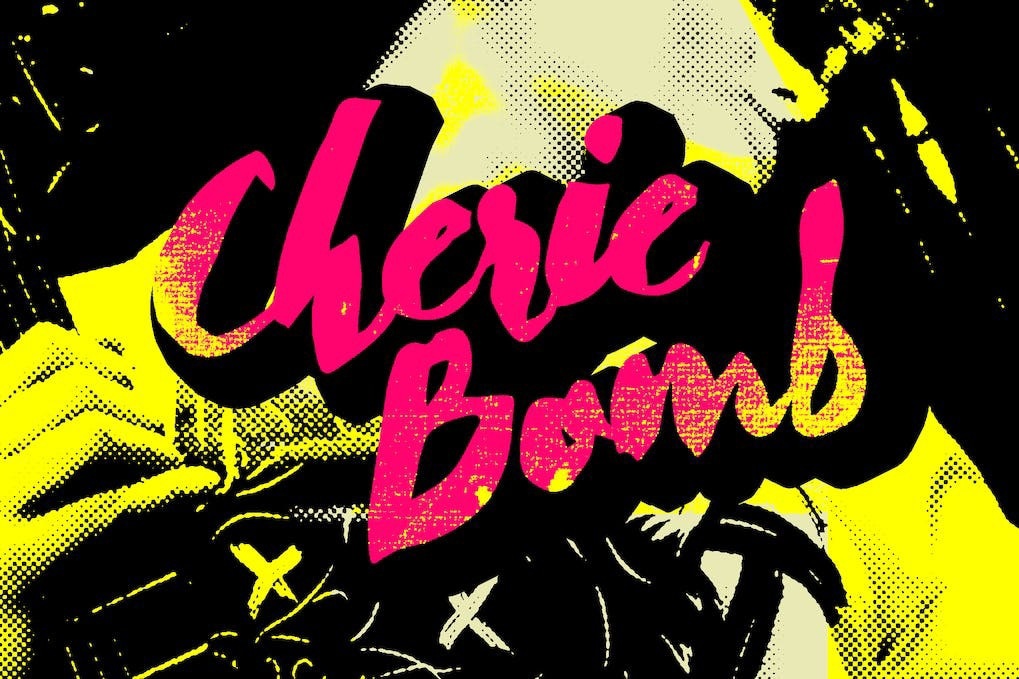 Schriftart Cherie Bomb